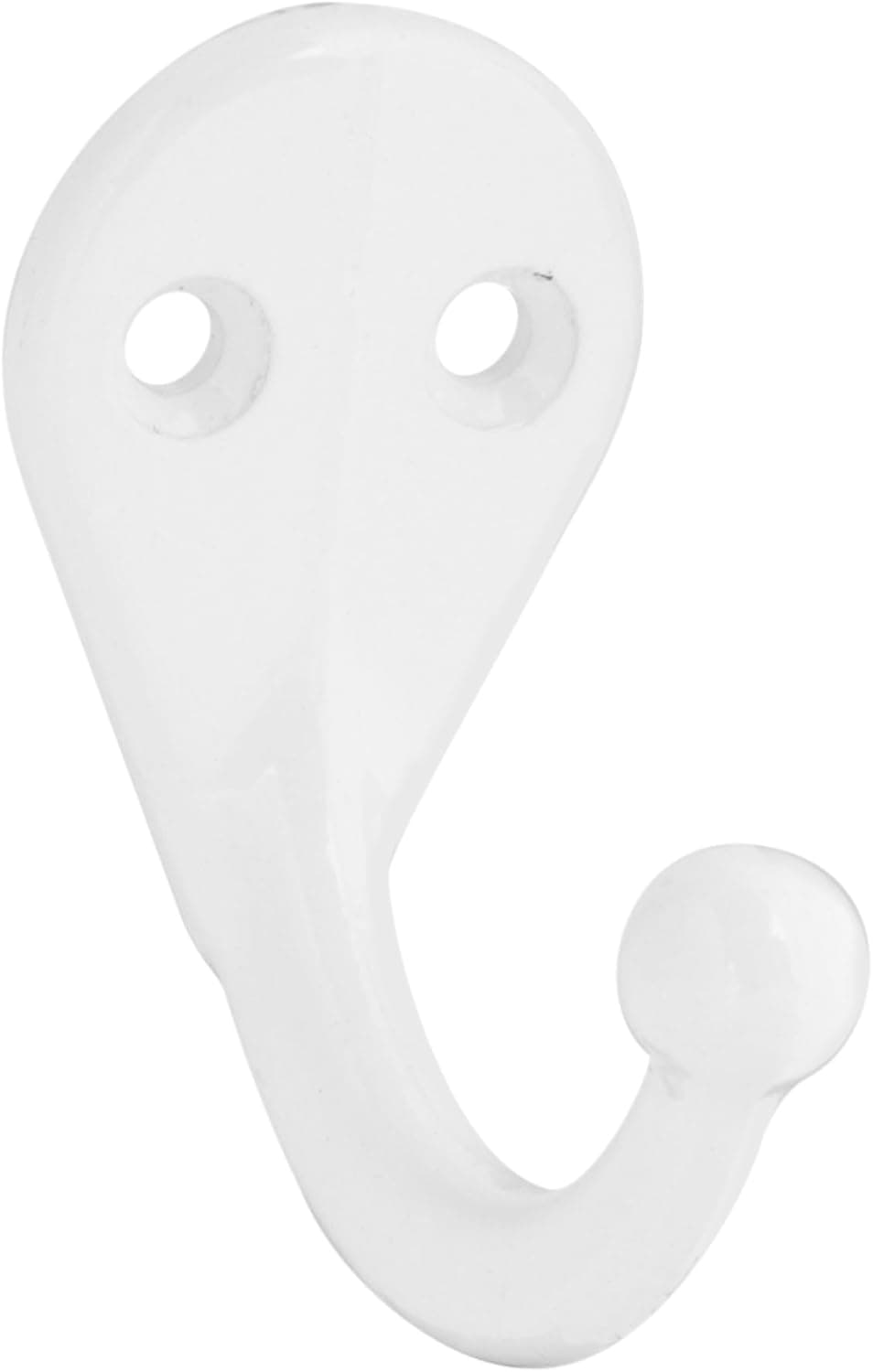 Stanley Hardware S819-009 4025 Single Prong Robe Hook in White