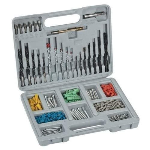 EDMBG 301 PC Drywall Anchor & Carbide Drill Bit Set Kit Masonary Metal Wood w. Case