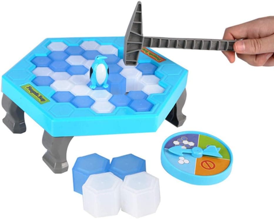 SuperLi Puzzle Table Games Penguin ice pounding Penguin ice Cubes Save Penguin Knock ice Block Wall Toys Desktop Paternity Interactive Game