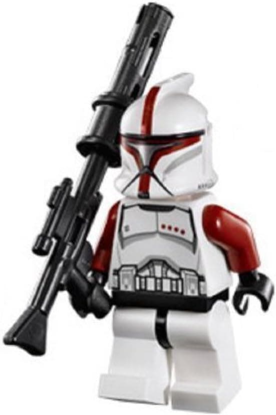 Lego Star Wars Minifigure Red Clone Trooper Captain from Republic Gunship (75021)