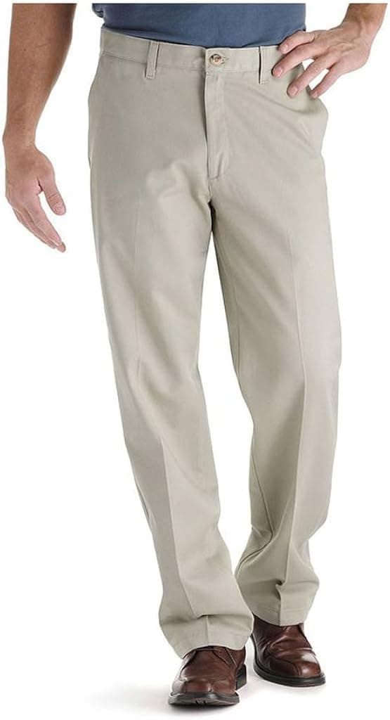 Lee Men's Stain Resistant Relaxed-Fit Flat-Front Denim Pant