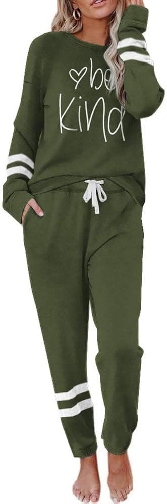 ETCYY NEW Lounge Sets for Women Two Piece Outfits Sweatsuits Sets Long Pant Loungewear Workout Athletic Tracksuits