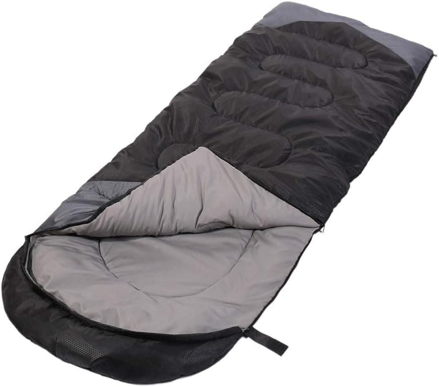 Sleeping Bag 3 Seasons (Summer, Spring, Fall) Warm & Cool Weather - Lightweight,Waterproof Indoor & Outdoor Use for Kids, Teens & Adults for Hiking and Camping