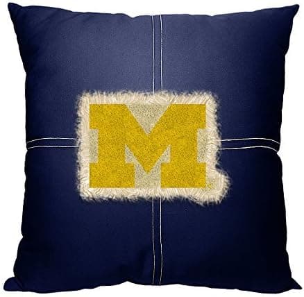 Northwest COL 142 NOR-1COL142000021RET 18 x 18 Michigan Wolverines NCAA Team Letterman Pillow