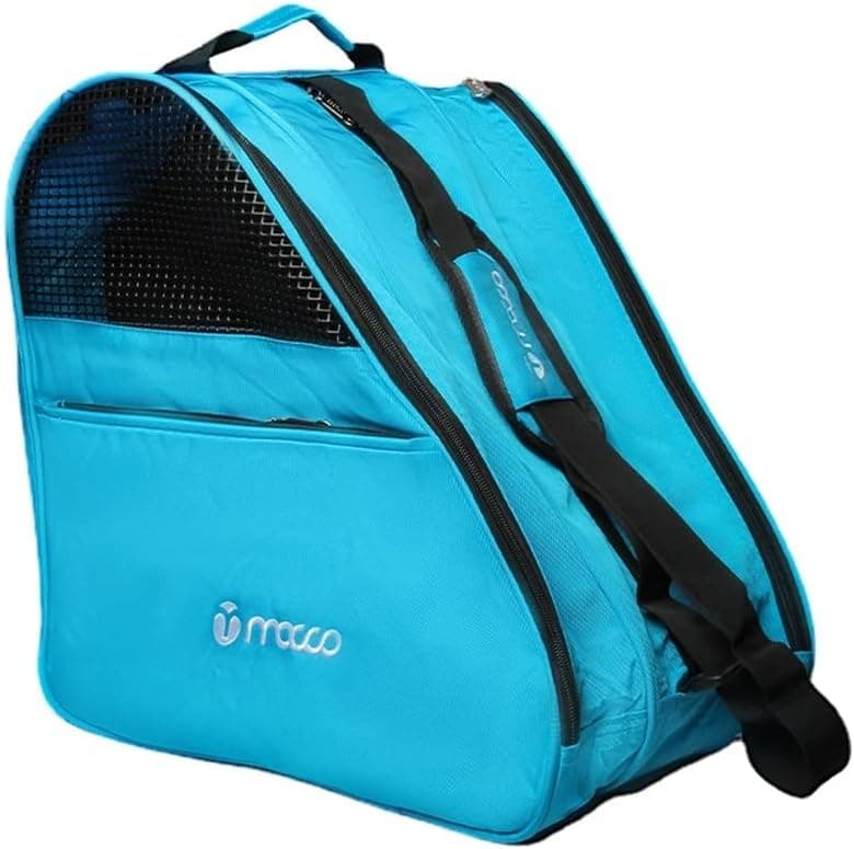 Ice Skates Carry Bag Case Ski Roller Skates Ice Skating Bag 3 Layers Storage Bag Thick Breathable Shoulder Adjustable