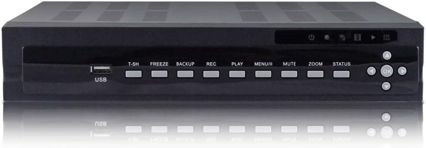 New 4 Channel Embedded Linux US411ZS D1 H.264 Network DVR With 500GB Hard Drive, Real time True Triplex with built web server for remote viewing and operation, backup and operation 4CH DVR 480FPS SATA ready