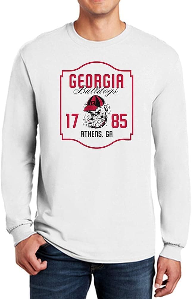 Elite Fan Shop NCAA Men's Long Sleeve Shirt White