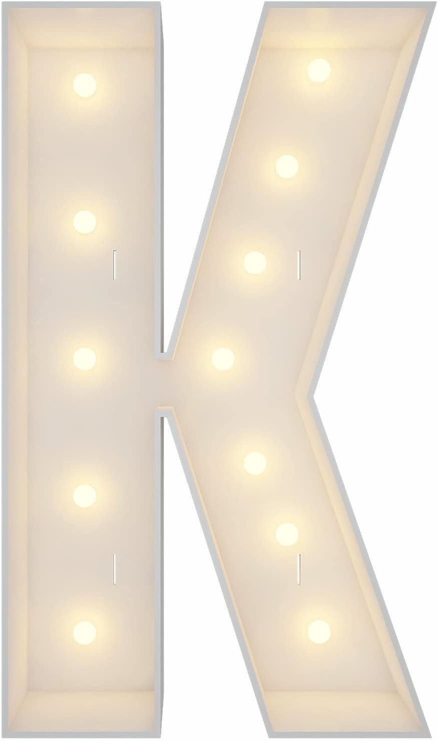 4FT Marquee Light Up Letters, Marquee Letters K, Large Mosaic Balloon Frame Letters Giant Letters For Engagement Decorations Birthday Party Decor Wedding Decorations, Balloon Arch Kit