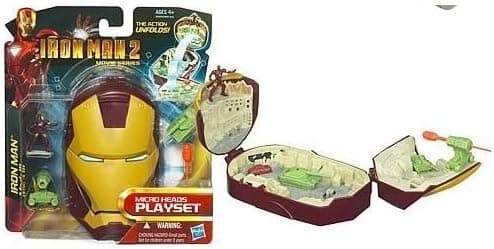 Hasbro Iron Man 2 Movie Series Micro Head Playset Iron Man Mark VI