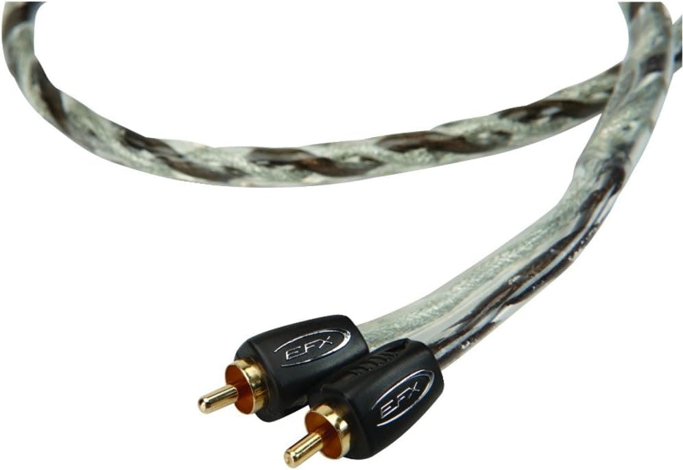 Scosche reVo6 Revo 6-Feet 2-Channel Audio Cable Twisted Pair with Molded Ends (Clear/Black)