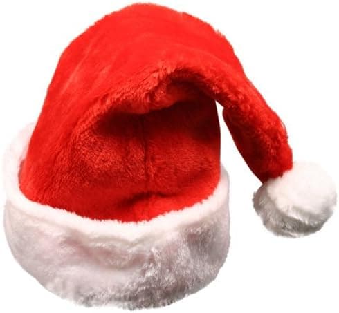 Red Plush Santa Hat Costume Accessory