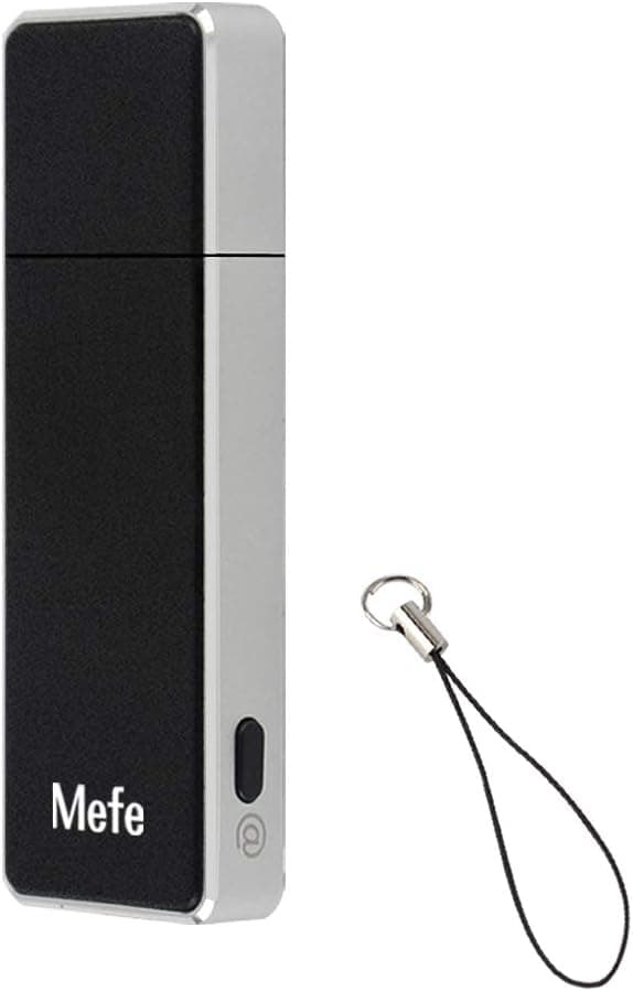 Mini Voice Recorder, Mefe 8GB Digital Sound Audio Recorder for Lectures - Battery & Memory Indicator MAC Compatible 512 kbps Recording Device, USB Rechargeable