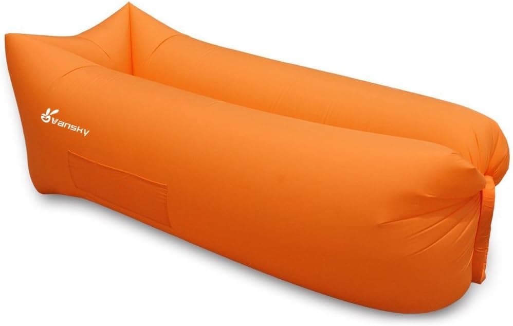 Vansky Inflatable Lounger Hangout Sofa Chair, Hammock Portable Air Filled Couch, Nylon Fabric Waterproof Anti-Air Leaking Carry Bag for Outdoor/Indoor,Camping,Beach,Backyard,Picnics,Music Festivals