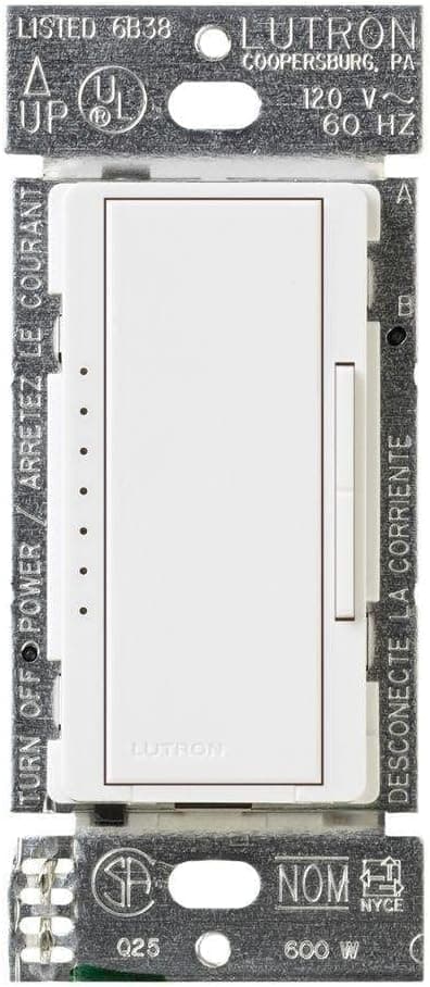 Lutron MACL-153MR-WH Maestro 120-Watt Multi-Location CFL/LED Digital Dimmer