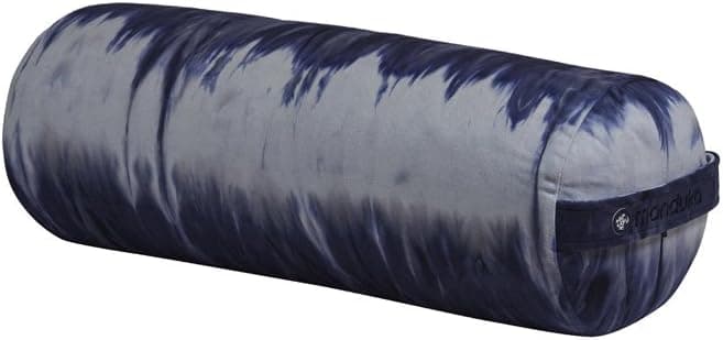 Manduka Round Yoga Bolster, Midnight Hand Dye