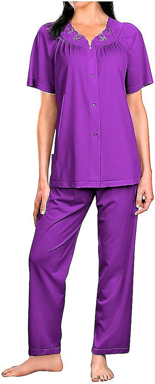 Shadowline Women's Petals Short Sleeve Pajama