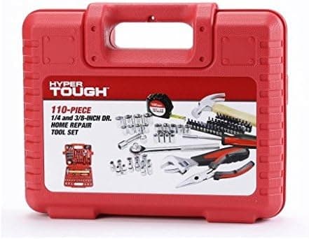 Hyper Tough Portable 110-Piece Home Repair Tool Set