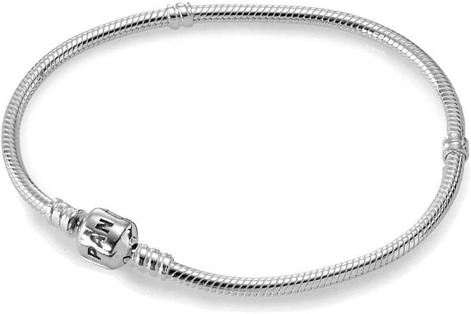 Pandora Women's 590702HV-18 Sterling Silver Barrel Clasp Bracelet, 7.1 Inch