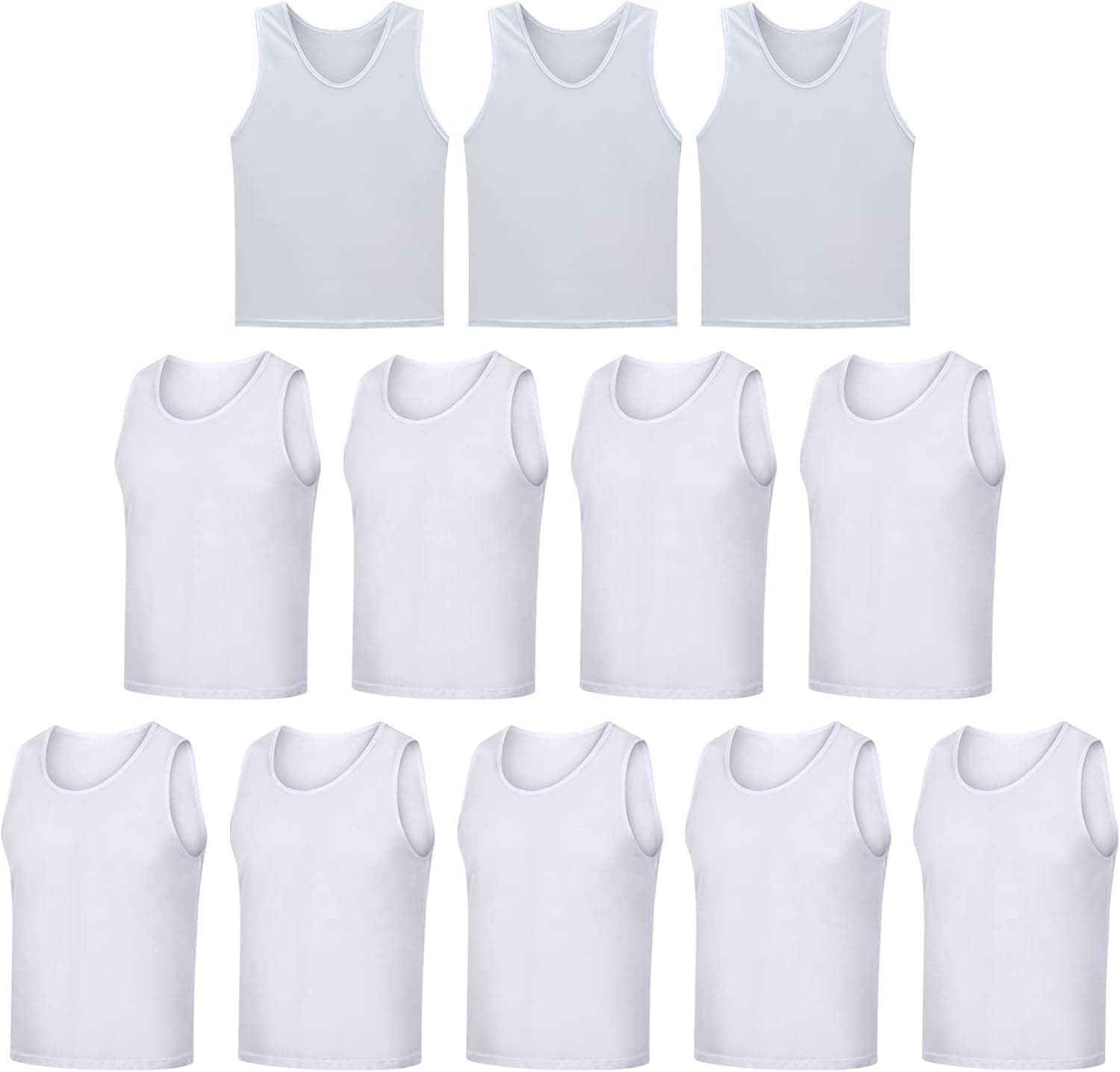 LTHYTY 12 Pack Scrimmage Vest/Team Training Jerseys/Sports Pinnies/Practice Jerseys/Soccer Bibs with Carry Bag
