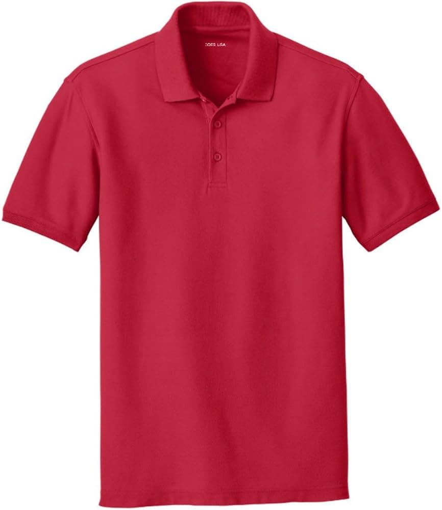 Joe's USA Mens Core Classic Pique Polo Shirt in Regular, Big & Tall