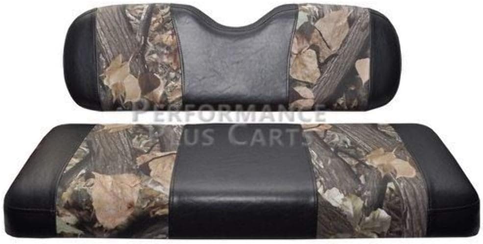 Club Car Precedent Golf Cart Front Seat Cover, Camo and Black