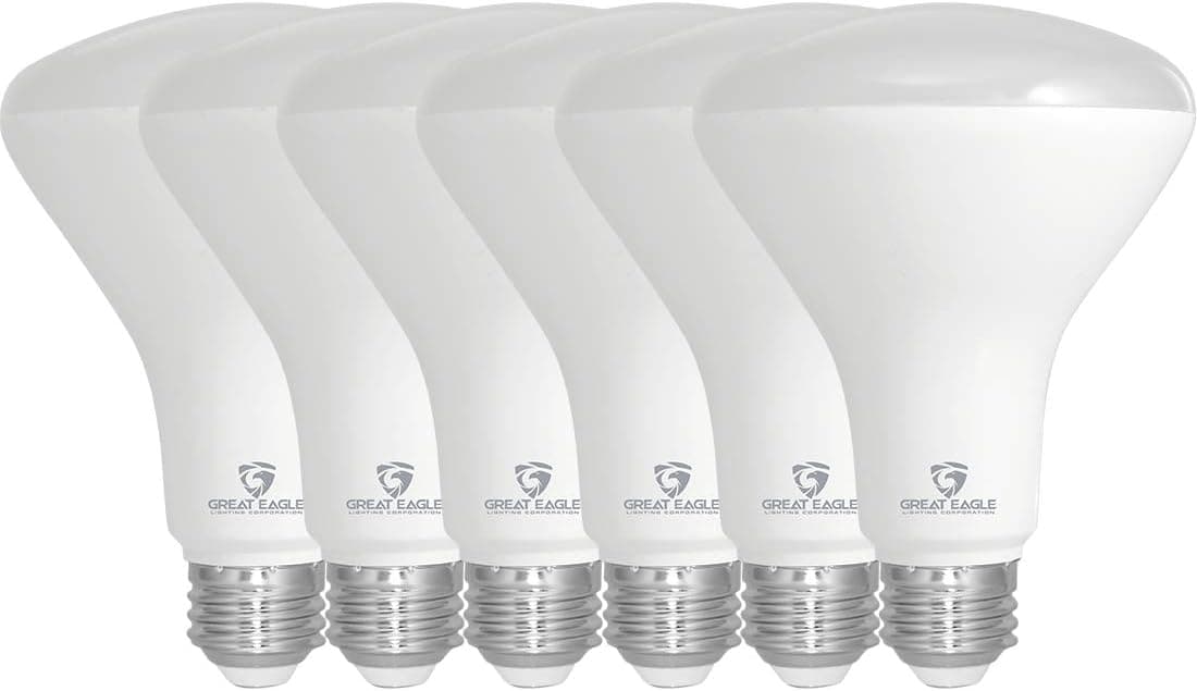 Great Eagle Lighting Corporation BR30 LED Bulb, 11W (75W Equivalent), 850 Lumens, 3000K Soft White Color, for Recessed Can Use, Dimmable, and UL Listed (Pack of 6)