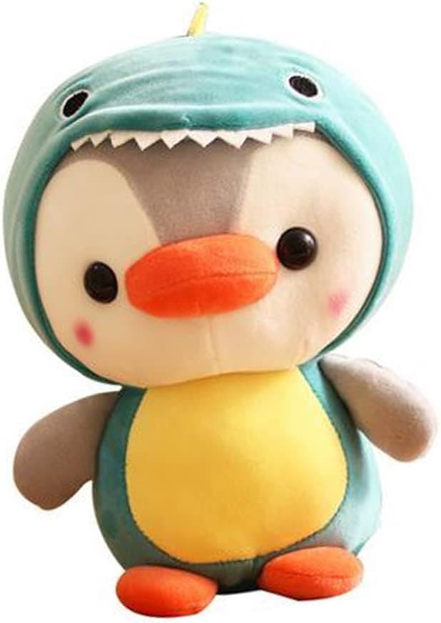 dexcer Adorable Penguin Stuffed Animal Dressed in Dinosaur Costume Penguin Plushies with Dinosaur Outfit Cute Plush Toys 10 inch Cute Plush Toys Christmas Birthday Gift for Boys and Girls(Dinosaur)