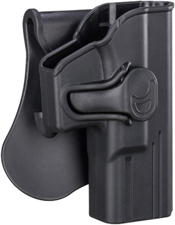 G19 Holster, OWB Paddle Holster for Glock 19 19X 44 45 Gen 1 2 3 4 5, Glock 23 32 Gen 1 2 3 4, Outside Waistband Adjustable Cant Holster, Open Carry Gun Holster, Fast Release - Right Handed