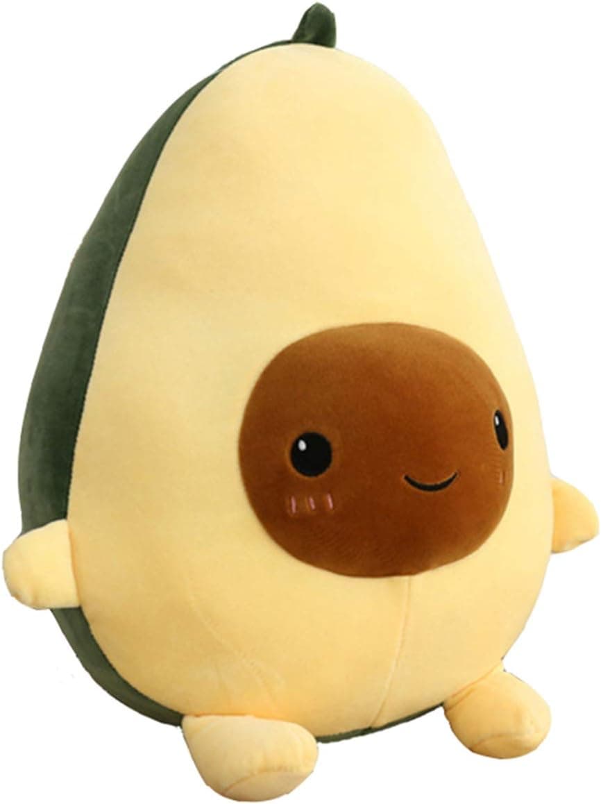 BOOBI Avocado Plush Doll Cute Toy Stuffed Pillow (9.8 in/13.7 in/23.6 in) Pretty Gift for Girl and Boy Friends (13.7 Inch)