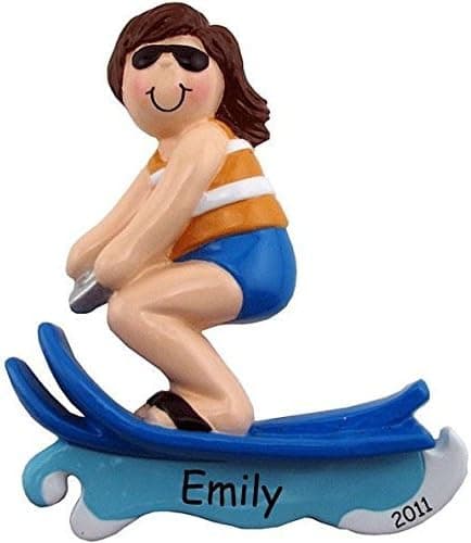 Ornaments Water Ski Girl Personalized Christmas Tree