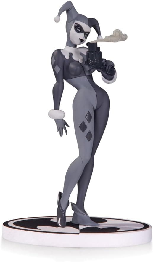 DC Collectibles Batman Black and White: Harley Quinn by Bruce Timm Second Edition Statue