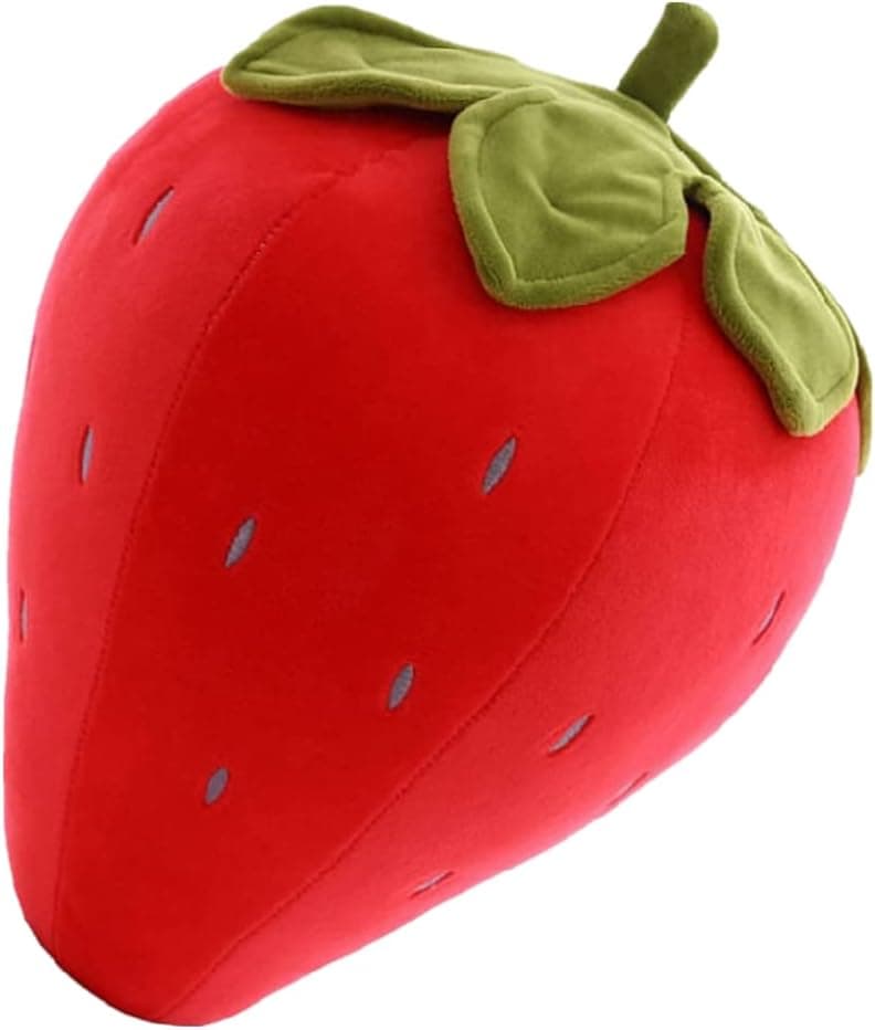 AUCOOMA Cute Fruit Stuffed Strawberry Plush Pillow, Soft Plush Toy for Kids, Girls, 10"