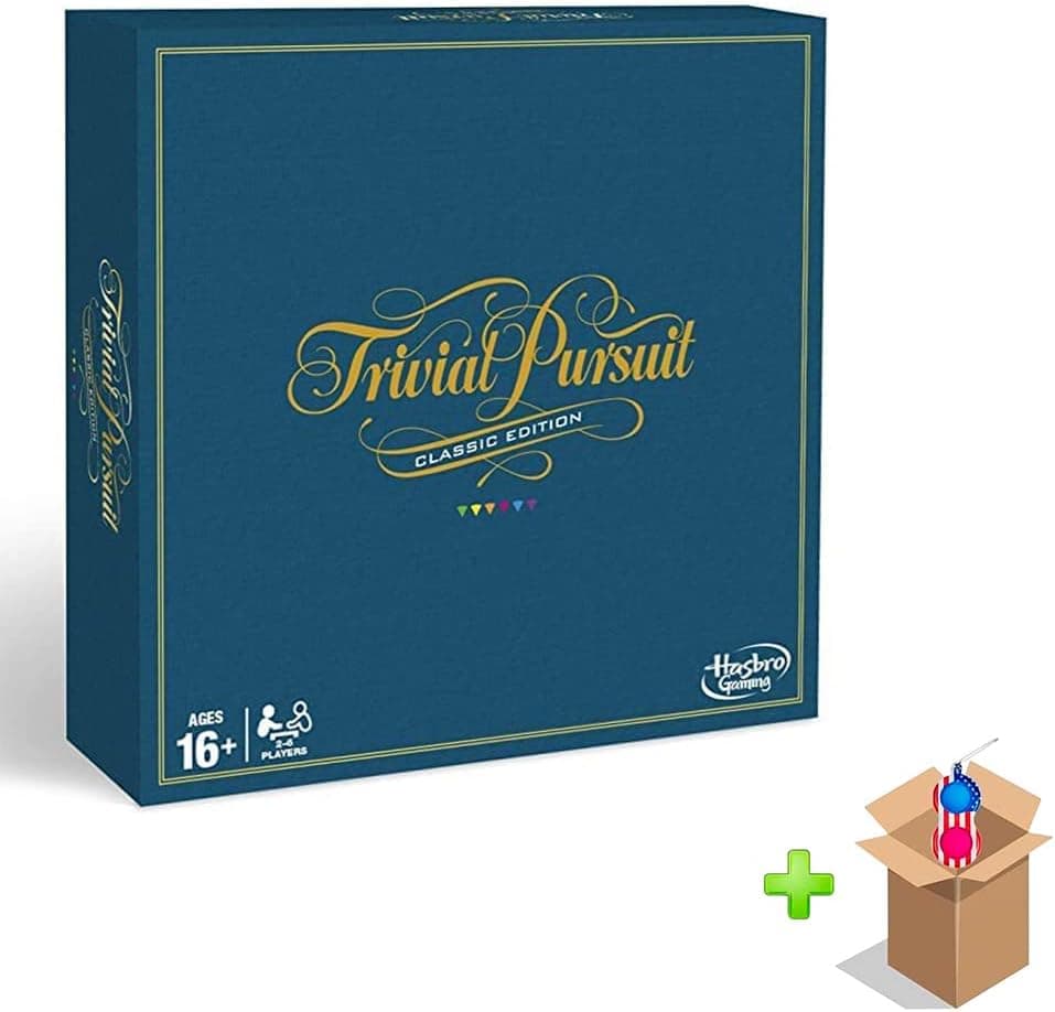 Trivial Pursuit Classic Edition Board Game, Retro Gameboard