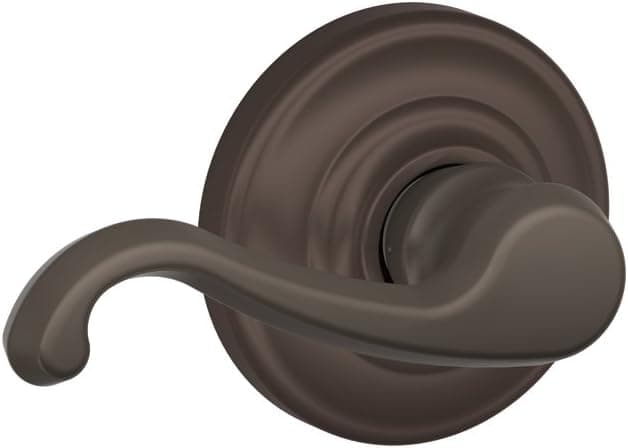 Callington Left Handed Lever with Andover Trim Non-Turning Lock, Oil Rubbed Bronze (F170 CLT 613 AND LH)