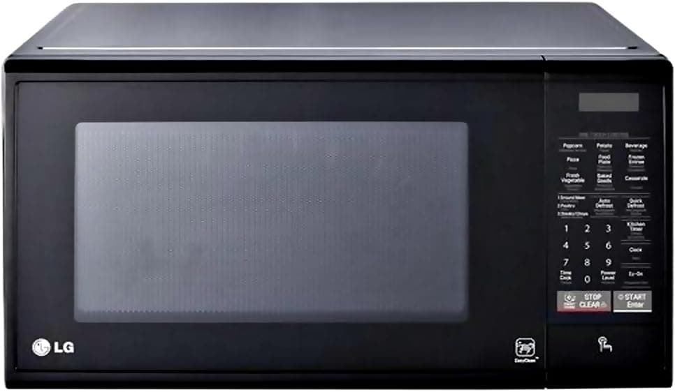LG - 1.1 Cu. Ft. Mid-Size Microwave - Black