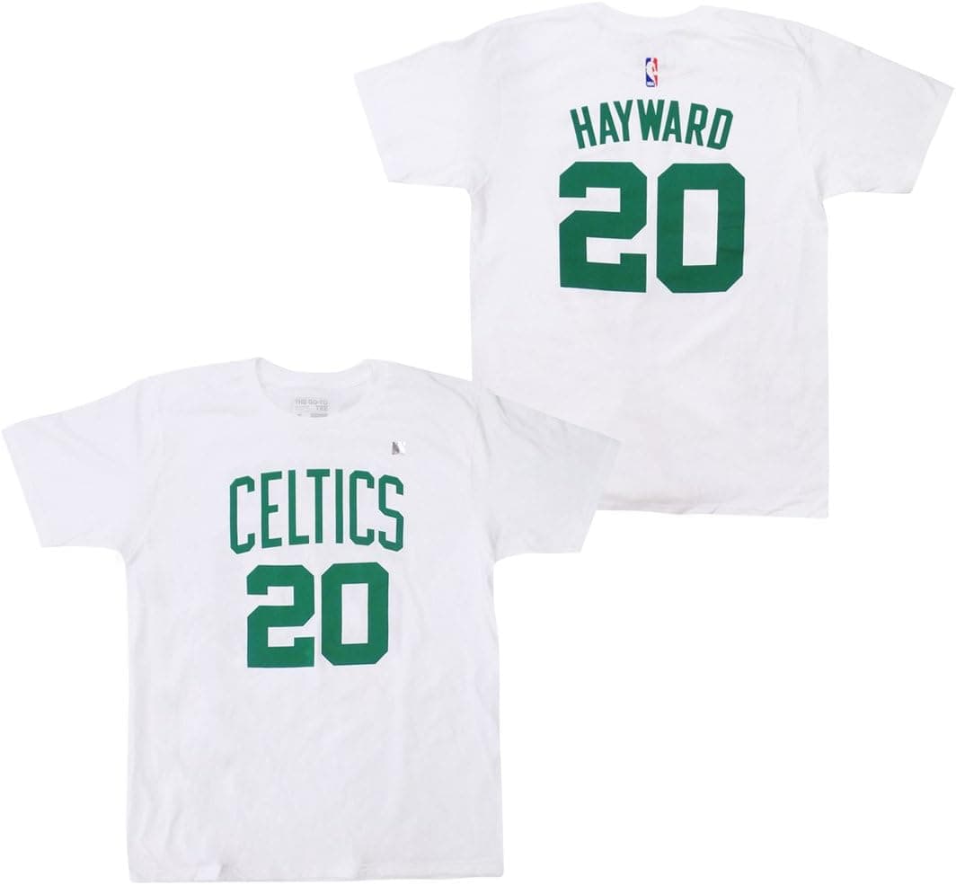 adidas Gordon Hayward Boston Celtics White Name and Number T-Shirt