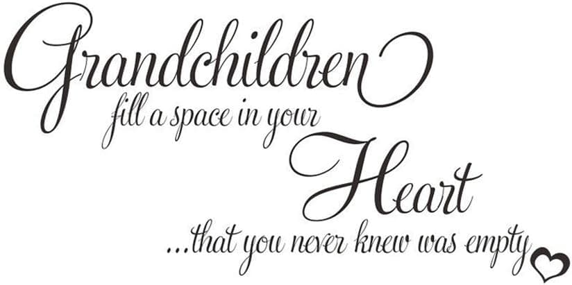 Nicedeal Wall Stickers Art - Wall Decals - Wall Murals 57 * 30cm Grandchildren for Home Bedroom Decor Corp Office Wall Saying Mural Wallpaper Birthday Gift for Boys and Girls Wall Sticker and Deco