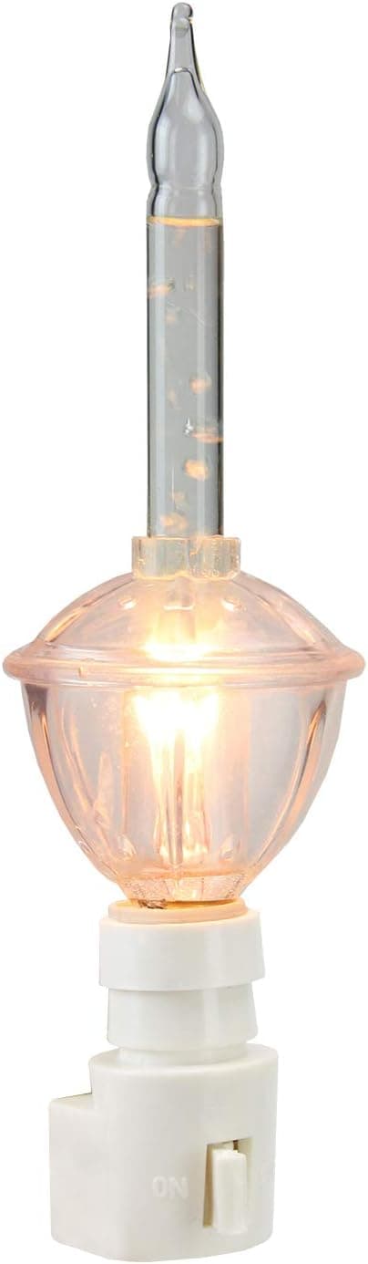 Sienna 6.5" Clear Retro Style Christmas Bubble Night Light