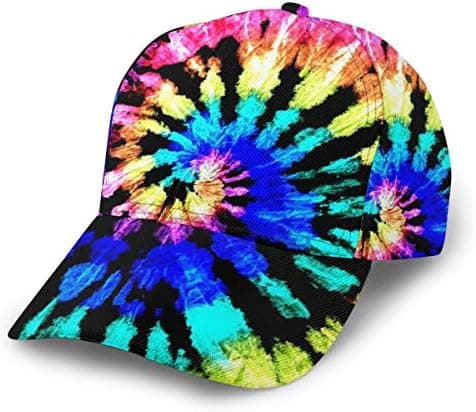 BWBFVPW Tie Dye Print Baseball Cap Adjustable Twill Sports Dad Hat for Men Women