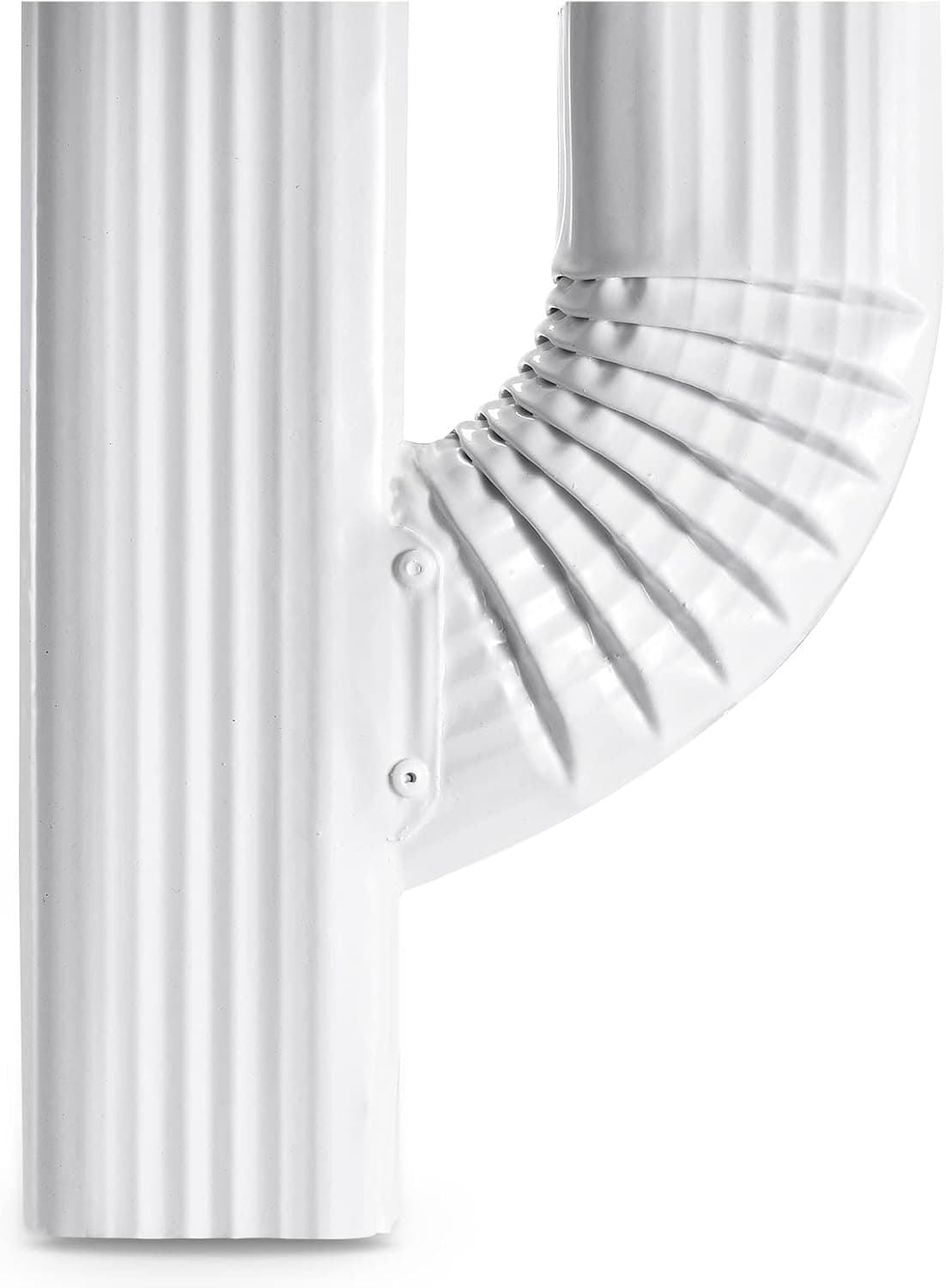 VYH Downspout Gutter Y Connector 2x3 Upright High Gloss White