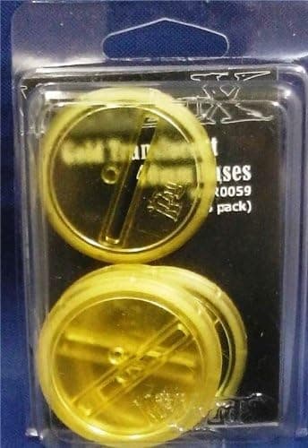 Gold Translucent Bases 40mm (5) by Wyrd Miniatures