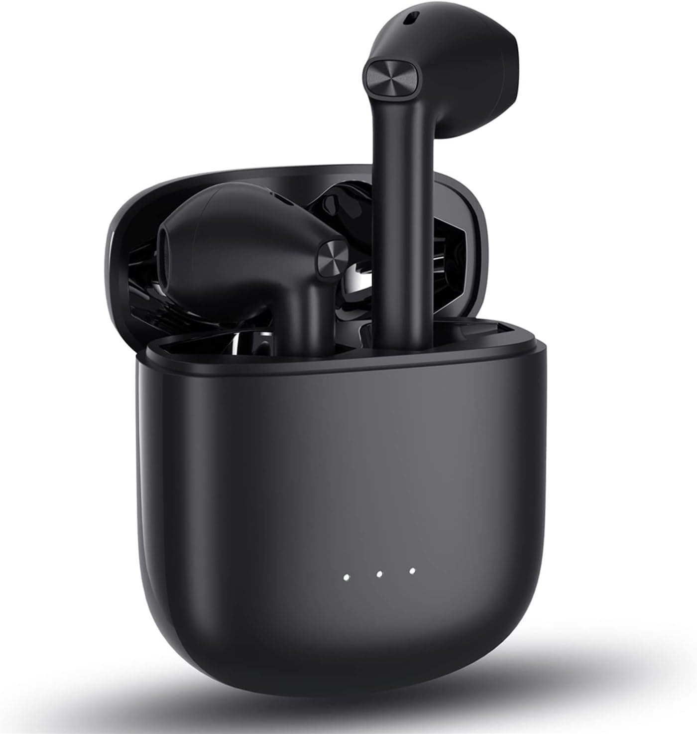 Ear Buds Wireless Earbuds, Bluetooth Earphones Clear Call with Charging Case, Bluetooth 5.3 Earbuds Deep Bass Built-in Mic, IPX5 Waterproof Headphones, 30 Hrs Compatible with iPhone & Android Black