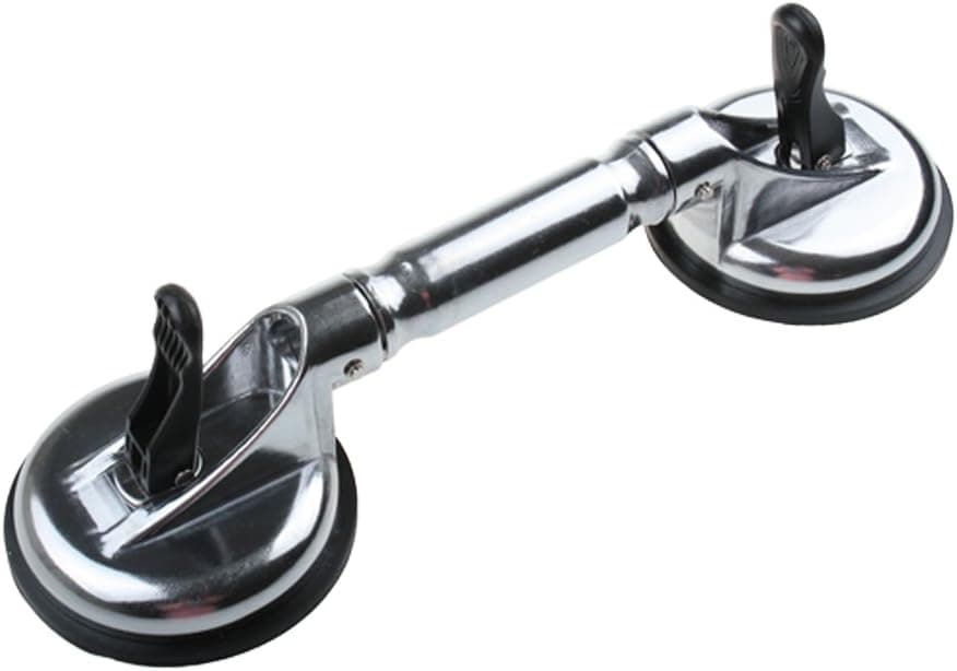 Qadira Strengthen type Movable Aluminum Suction Cup Plate Double Handle Professional Glass Puller/Lifter/Gripper