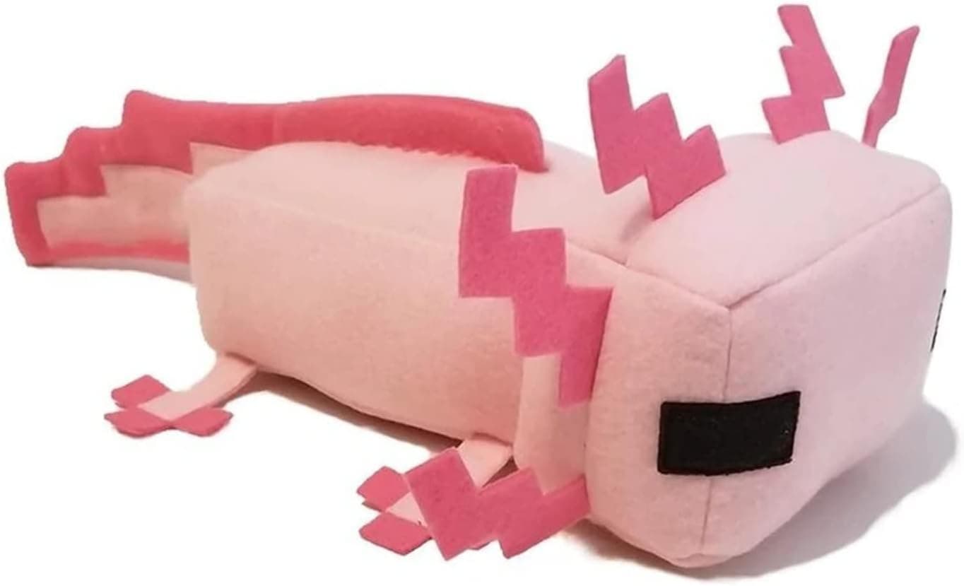 OVITTAC Axolotl Plush Toy,Stuffed Animal Plushies,Kids Birthday Gift,Soft Throw Pillow Decorations(Pink)
