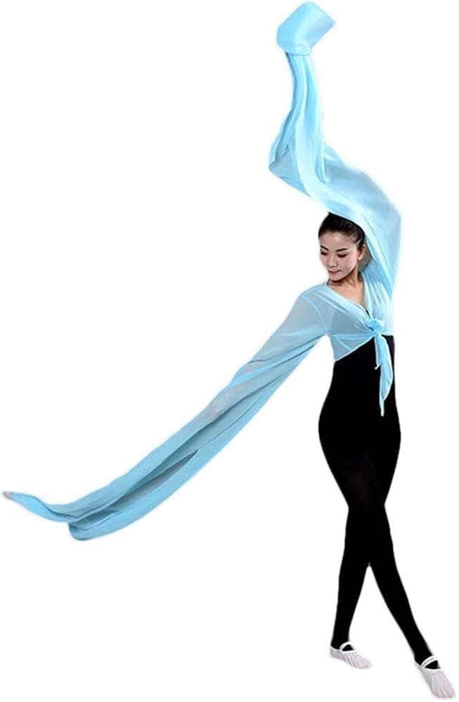 ZooBoo Dance Long Chiffon Sleeves - Peking Opera Stunts Dancing Practice Long Flowing Inner Sleeves