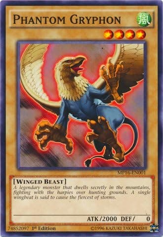Yu-Gi-Oh!! - Phantom Gryphon (MP16-EN001) - Mega Pack 2016 - 1st Edition - Common