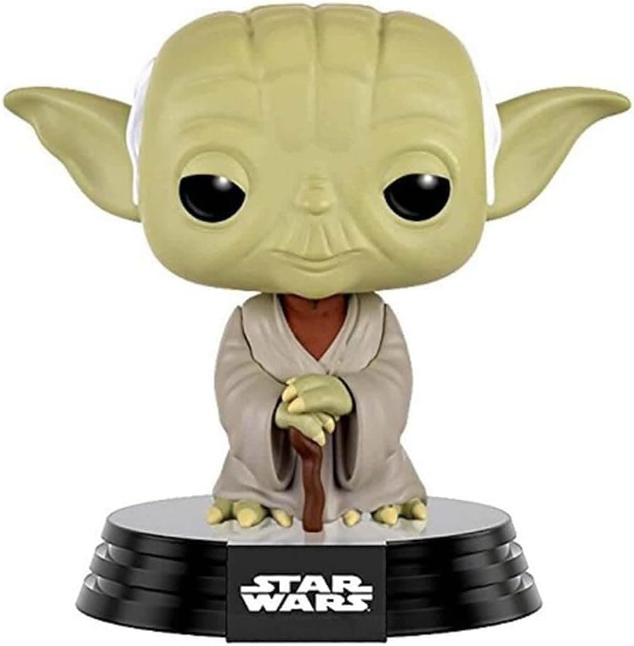 POP Funko 10105 Star Wars: Dagobah Yoda, White Black