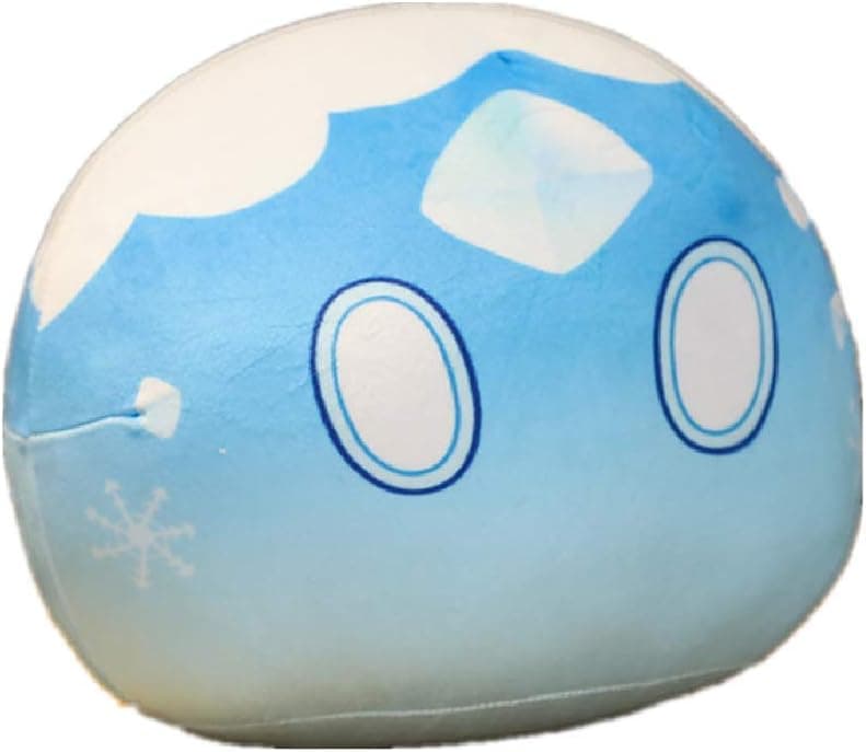 Slime Home Decoration Throw Pillow Fire Ice Slime Cushion Stuffed Plush Toy Cute Cartoon Soft Cushion for Leaning On Car Support Pillow Gift for Gamer and Kids