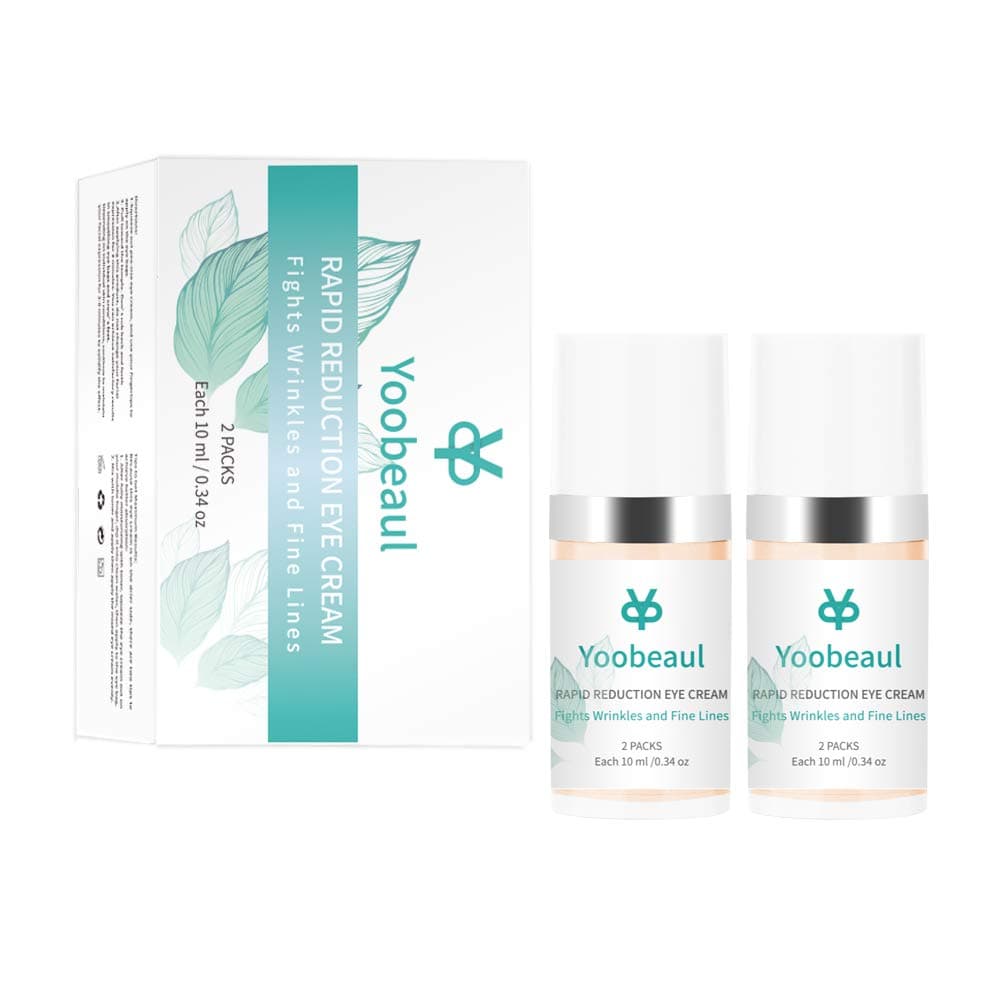 Rapid Reduction Eye Cream,Under-Eye Bags Treatment, Fights Wrinkles and Fine Lines, Reduces Appearance of Dark Circles,Instant Anti-Wrinkle Anti-Aging Eye Cream,Instant Results within 120 Seconds 2Pcs