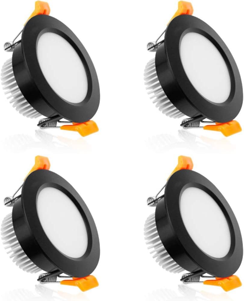 YGS-Tech 2 Inch LED Recessed Lighting Dimmable Downlight, 3W(35W Halogen Equivalent), 2700K Ultra Warm White, CRI80, LED Ceiling Light with LED Driver (4 Pack)